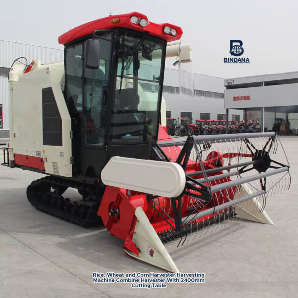 2400mm Cutting Table Combine Harvester for Rice, Wheat and Corn