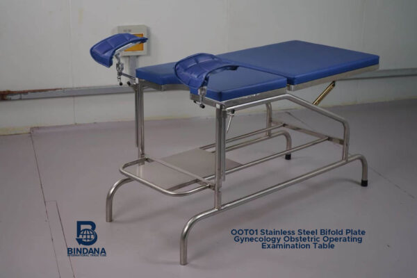 00T01 Stainless Steel Bifold Plate Gynecology Obstetric Operating Examination Table